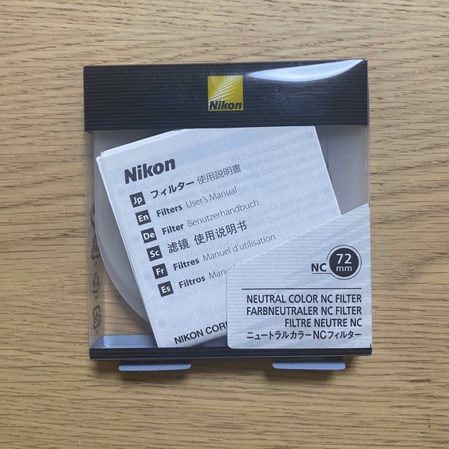 未使用品　Nikon ニュートラルカラーNCフィルター　72mm