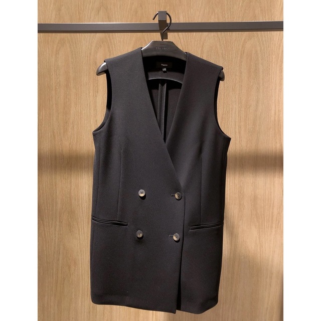 Theory】ロングジレ Admiral Crepe Seam※今季完売商品 - ベスト/ジレ Theory】ロングジレ Admiral Crepe Seam※今季完売商品 - ベスト/ジレ