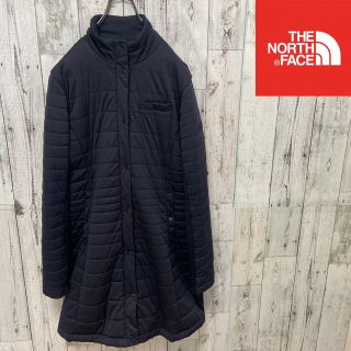 ザノースフェイス(THE NORTH FACE)の【☆V-motion☆】ノースフェイス　中綿ロングコート　ネイビー　レディースＬ(ロングコート)