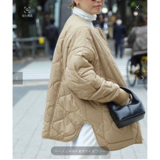 ドゥーズィエムクラス(DEUXIEME CLASSE)のDeuxieme 【CALUX】QUILTED ジャケット ベージュ 新品(ブルゾン)