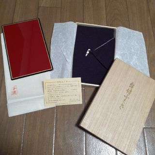 中古品 シルク 絹 きぬ 台付き ふくさ お財布 和物 民芸品 紫色　パープル(財布)