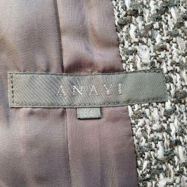 クリスマス特集2022 ANAYI ノーカラージャケット ツイード セレモニー