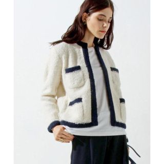 ユナイテッドアローズ(UNITED ARROWS)のユナイテッドアローズ　LETROYES　ルトロワ　アルパカ混　ニットジャケット(ノーカラージャケット)