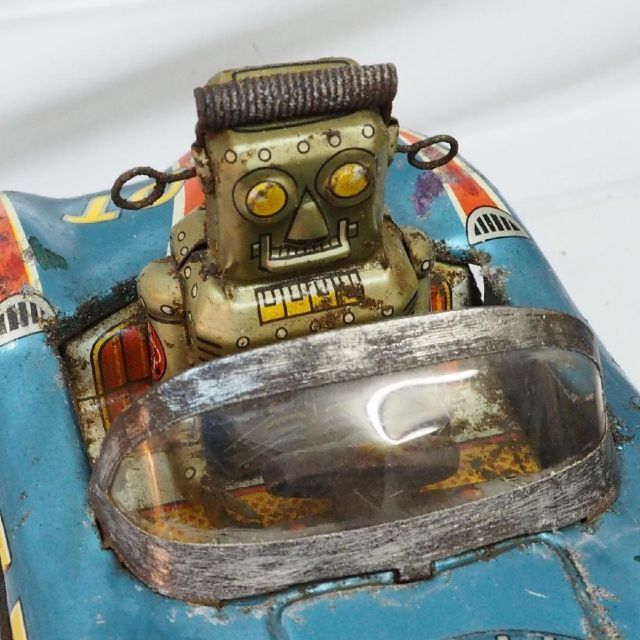 旭玩具ロボット スペース パトロール メルセデス ベンツ tin toy car 1