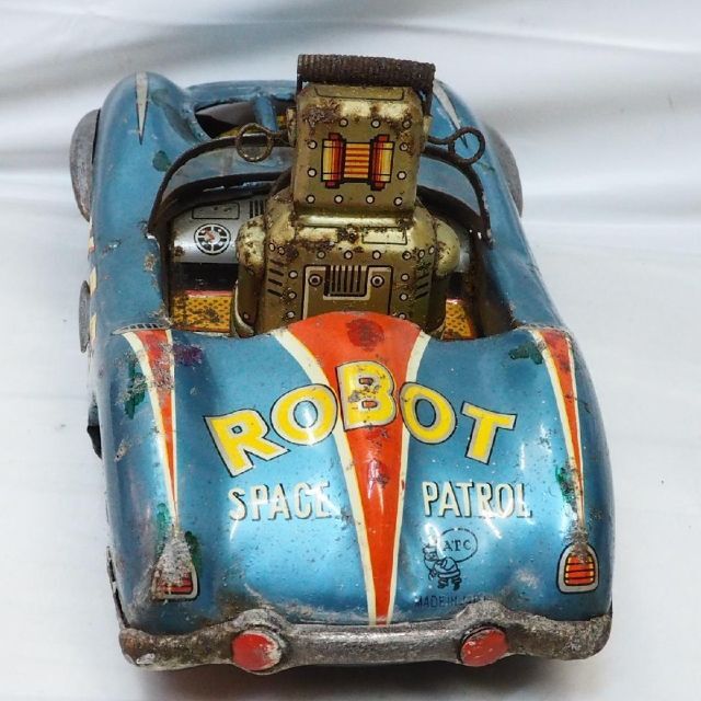 旭玩具ロボット スペース パトロール メルセデス ベンツ tin toy car 5