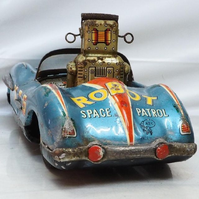 旭玩具ロボット スペース パトロール メルセデス ベンツ tin toy car 6