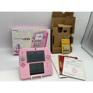 ニンテンドー2DS(ニンテンドー2DS)の【ほぼ完品】 ニンテンドー2DS ピンク pink 本体 動作確認済み 任天堂(携帯用ゲーム機本体)