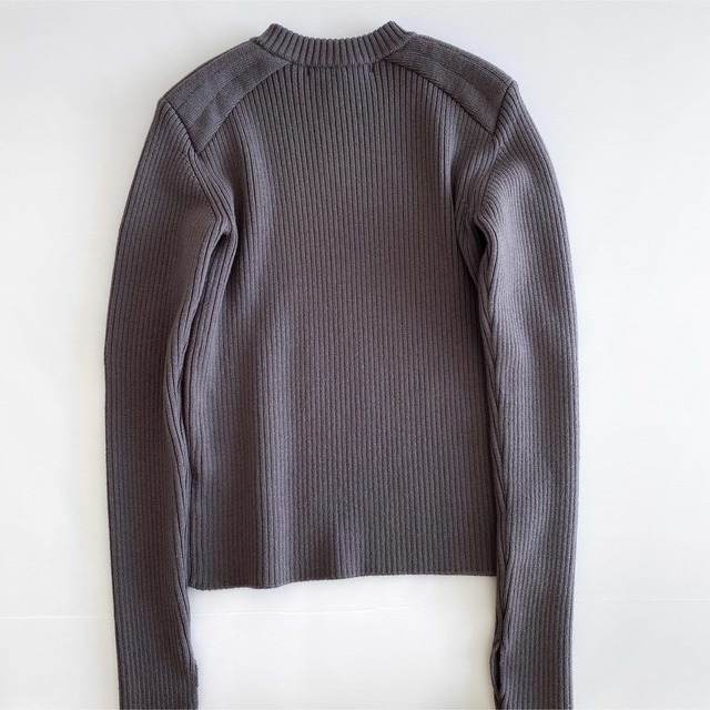 JOHN LAWRENCE SULLIVAN(ジョンローレンスサリバン)の新品 サリバン/ SHOULDER PAD KNIT 21AW ジップニット メンズのトップス(ニット/セーター)の商品写真