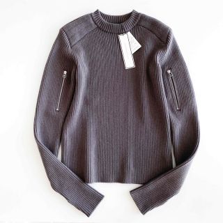 ジョンローレンスサリバン(JOHN LAWRENCE SULLIVAN)の新品 サリバン/ SHOULDER PAD KNIT 21AW ジップニット(ニット/セーター)