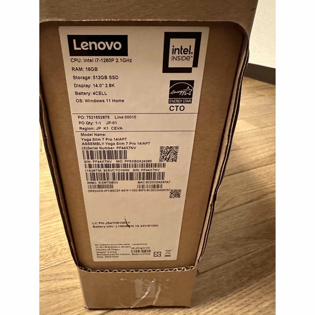 カタログギフトも! Lenovo - Lenovo Yoga Slim 770i pro core-i7
