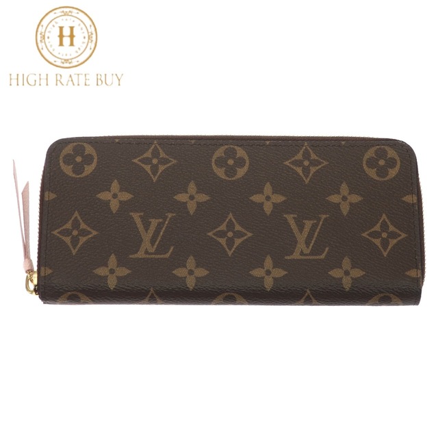 【新品】LOUIS VUITTON ルイ・ヴィトン ポルトフォイユ クレマンス M61298 ICチップ モノグラム ローズ・バレリーヌ レディース 女性用 ピンク 長財布 ジップウォレットファスナー内側