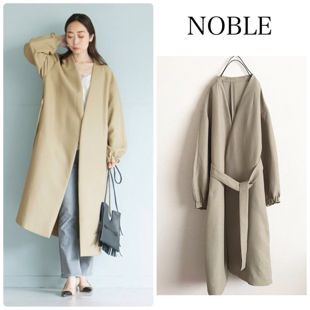 NOBLE 美品トリプルクロスパフスリーブコート | フリマアプリ ラクマ