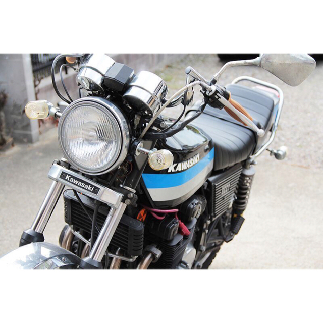 汎用 デカヨーロピアン オレンジ/黒メッキ 新品 4個 CB400SF