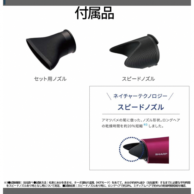 SHARP(シャープ)のプラズマクラスタードライヤー　新品 スマホ/家電/カメラの美容/健康(ドライヤー)の商品写真