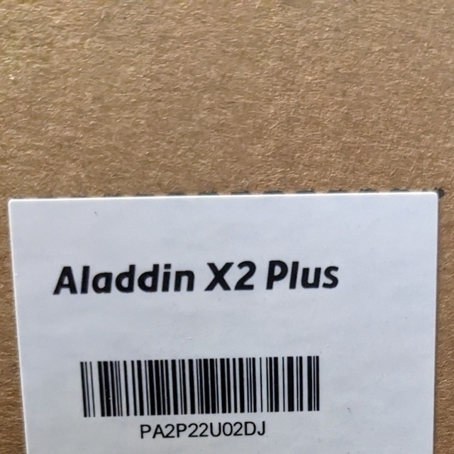 Aladdin X2 Plus 領収書付き