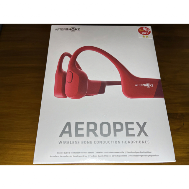 海外規格 【新品未開封】AfterShokz Aeropex 骨伝導イヤホン レッド