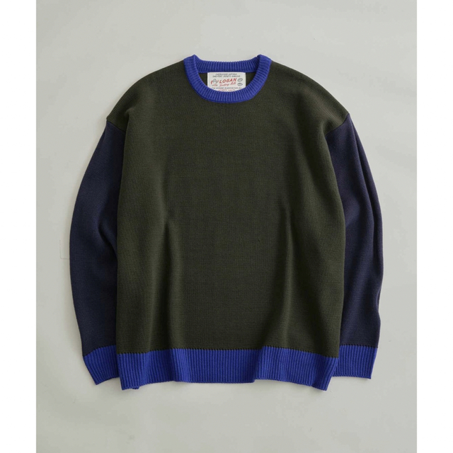 Adam et Rope'(アダムエロぺ)のLOGAN/ローガン別注　Color Block CrewNeck/UNISEX レディースのトップス(ニット/セーター)の商品写真