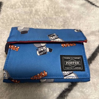 ポーター(PORTER)のポーター　ドラえもん　ウォレット　古着　限定モデル(折り財布)