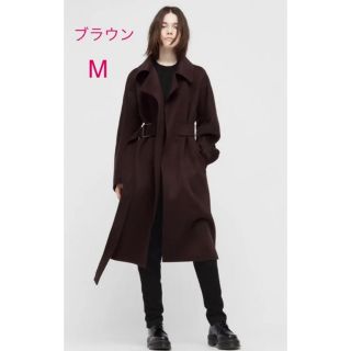 ユニクロ(UNIQLO)の【週末限定値下げ】ユニクロ プラスJ  カシミヤブレンド ラップロングコート(ロングコート)