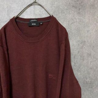 ヒューゴボス(HUGO BOSS)の00S ヒューゴボス　ニット　セーター　メンズ　M 古着　個性派　奇抜　F4(ニット/セーター)