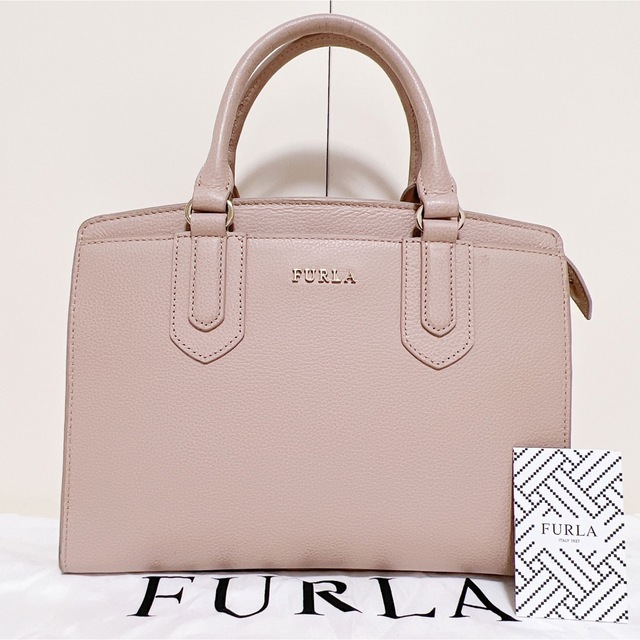 数量は多】 ☆美品☆送料無料☆FURLAフルラレザー2WAYハンドバッグ