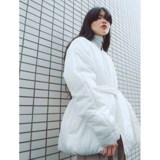 お値下げ　styling/ 今期コート　ホワイト　(ダウンコート)