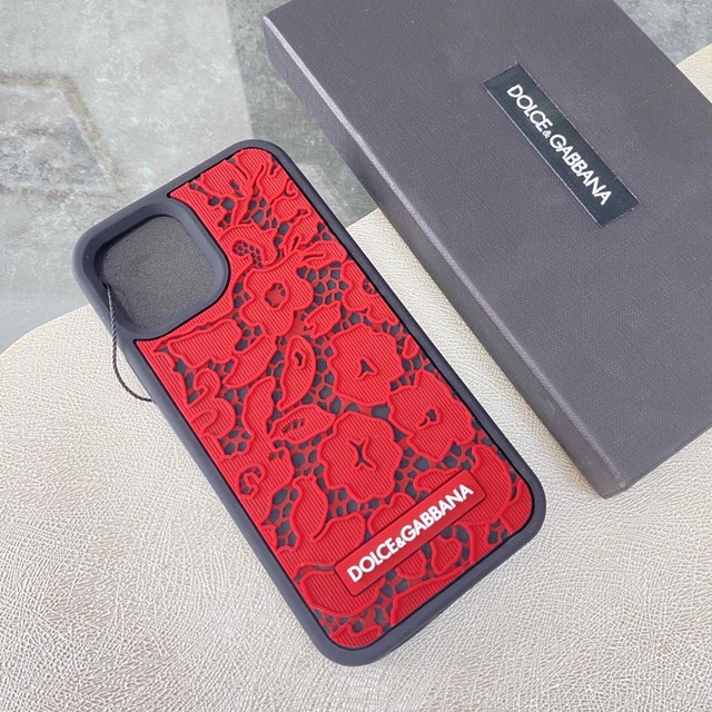 ラスト1【新品】Dolce&Gabbana ドルガバ iPhoneケース レッド \半額
