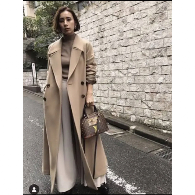 Ameri VINTAGE(アメリヴィンテージ)の【Ameri Vintage】LITTLE FLARE LONG COAT レディースのジャケット/アウター(ロングコート)の商品写真