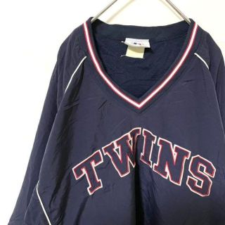 メジャーリーグベースボール(MLB)の【激レア】90s MLB ミネソタツインズ　ナイロンジャケット　プルオーバー古着(ナイロンジャケット)