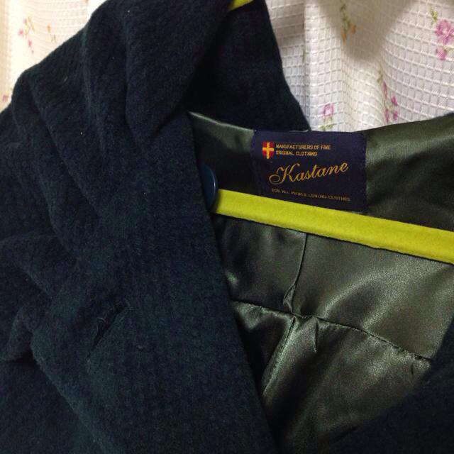 Kastane(カスタネ)のKastane ビッグフードコート レディースのジャケット/アウター(ロングコート)の商品写真