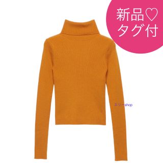 エイミーイストワール(eimy istoire)の新品タグ付♡ エイミーイストワール タートルネックカラーリブニット(ニット/セーター)