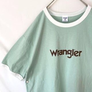 ラングラー(Wrangler)の新品未使用　在原みゆ紀　ラングラー　リンガーTシャツ　半袖 プリント　トレンド(Tシャツ/カットソー(半袖/袖なし))