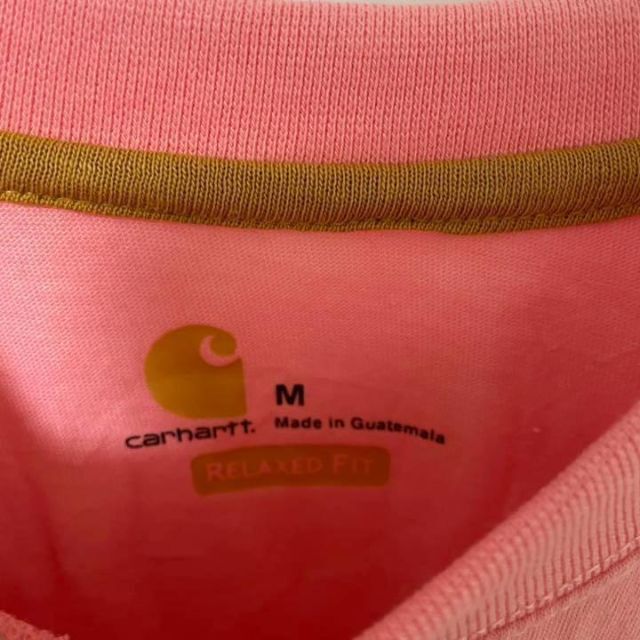 carhartt(カーハート)のcarhartt カーハート　tシャツ 半袖　ピンク　パッチタグ　ラグラン　M メンズのトップス(Tシャツ/カットソー(半袖/袖なし))の商品写真