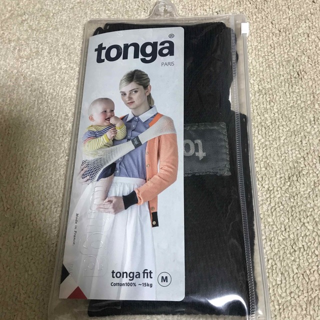 tonga(トンガ)のTonga トンガ・フィット ブラックM だっこ紐 キッズ/ベビー/マタニティの外出/移動用品(スリング)の商品写真