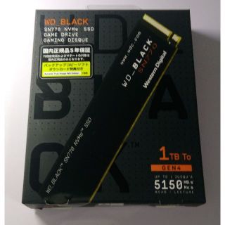 WD BLACK SN770 Gen4 NVMe SSD 1TB PS5対応(PCパーツ)