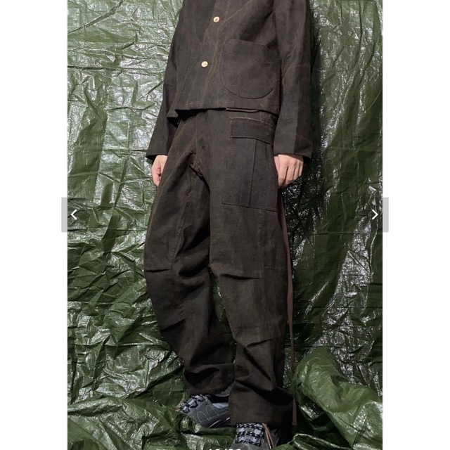 BEAUGAN MUD DYED CARGO TROUSERS TYPEM-65