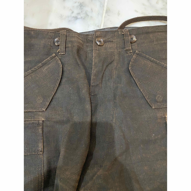 beaugan mud dyed cargo trousers M-65