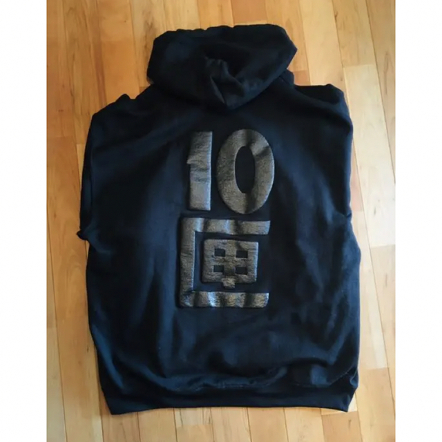 【美品】Tenbox 10匣 Team Hoodie　パーカー 黒　XL