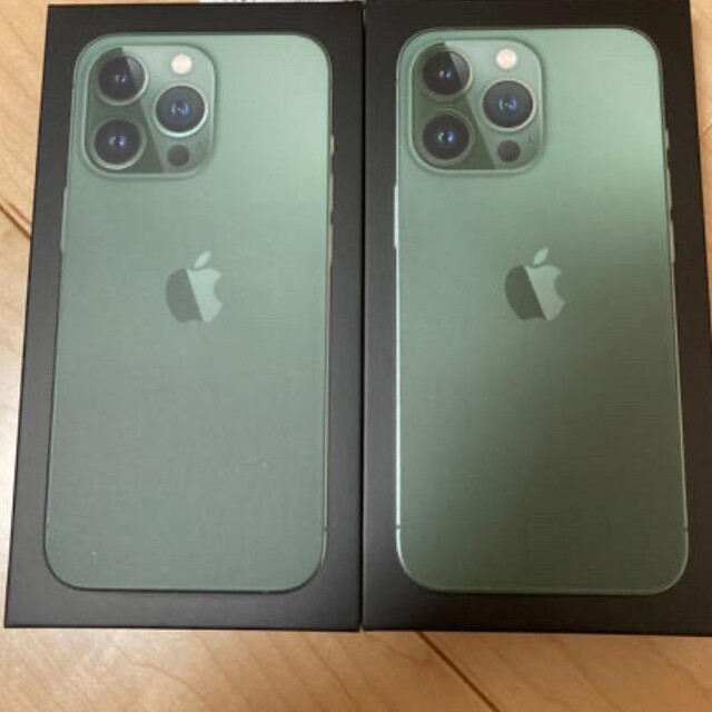 iPhone 13 Pro 128GB アルパイングリーン×2　au購入開封