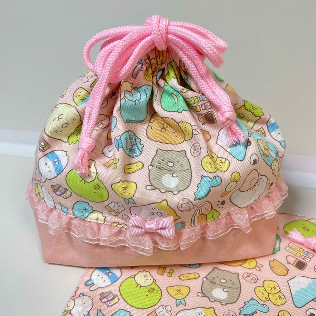 さくらんぼ柄 お弁当袋 コップ袋 ランチョンマット 3点 ベビー | haizi.jp