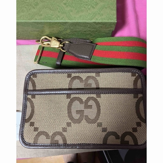 Gucci(グッチ)の値下げ！新品　正規品　グッチ　ジャンボGG ミニバッグ　メッセンジャー レディースのバッグ(ショルダーバッグ)の商品写真