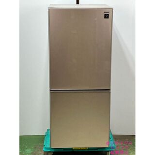 【中古】2018年2ドアシャープ137L冷蔵庫 2301041555(冷蔵庫)