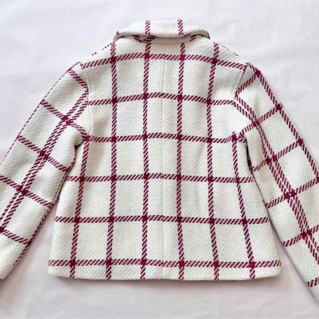 GAP(ギャップ)のショートコート 150cm GAP  チェック柄 キッズ/ベビー/マタニティのキッズ服女の子用(90cm~)(コート)の商品写真