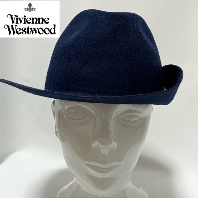 新品】超レアVivienne Westwoodオーブ付きアシメントリーハット 新品】超レアVivienne Westwoodオーブ付きアシメントリーハット
