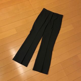 エンビールック(ENVYLOOK)のワイドパンツ  ブラック ストレッチ タグ付き XL(カジュアルパンツ)