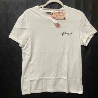 グッチ(Gucci)のGUCCI 白　Tシャツ　無印　刺繍　ワンポイント　ロゴ(Tシャツ/カットソー(半袖/袖なし))