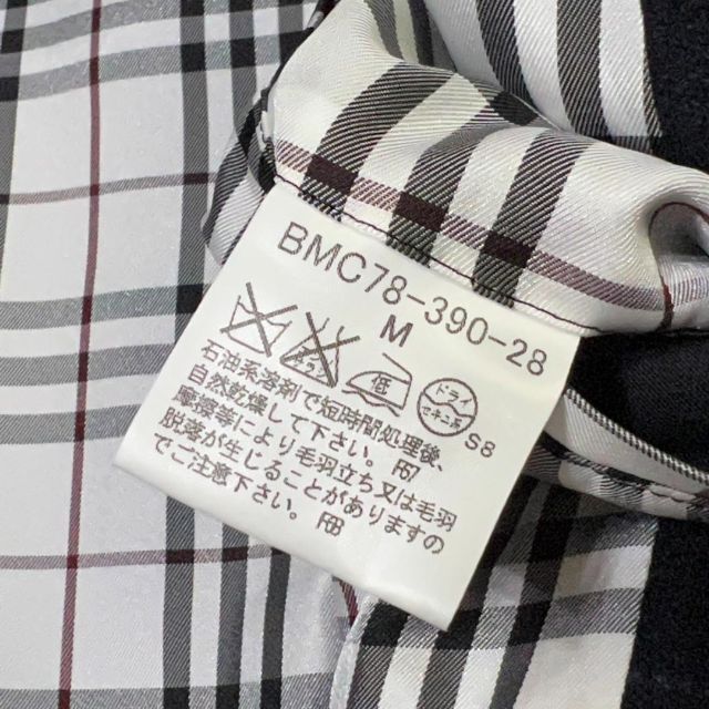 BURBERRY BLACK LABEL(バーバリーブラックレーベル)の美品☆キレイなノバチェック☆BURBERRY ロングコート M チェスターコート メンズのジャケット/アウター(チェスターコート)の商品写真