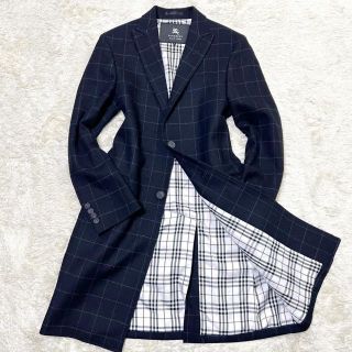 バーバリーブラックレーベル(BURBERRY BLACK LABEL)の美品☆キレイなノバチェック☆BURBERRY ロングコート M チェスターコート(チェスターコート)