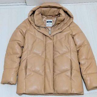 アバクロンビーアンドフィッチ(Abercrombie&Fitch)のアバクロ 新品 ビーガンレザー ダウンコート Abercrombie&Fitch(ダウンコート)