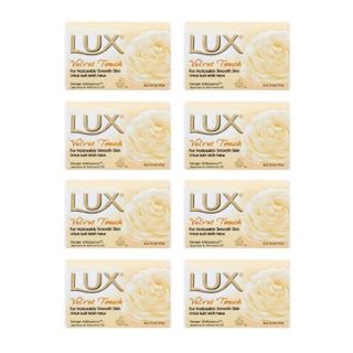 ラックス(LUX)の【新品】ラックス“8個セット”ベルベットタッチ／ホワイト LUX 石鹸(ボディソープ/石鹸)